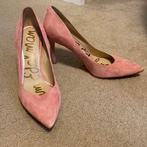 Sam Edelman suede stiletto heel pink 10 1/2